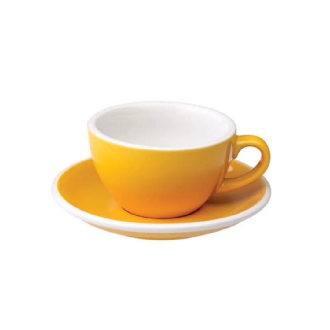 Tasse porcelaine Loveramics Egg - Cappuccino - Jaune