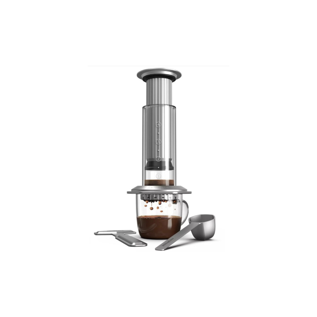 Aeropress premium en verre et acier