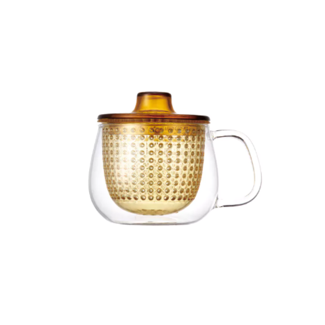 Kinto Unimug avec infuseur jaune 35cl – Mug à thé avec filtre intégré