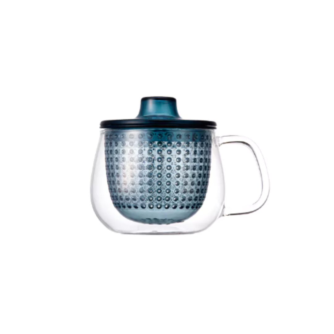 Kinto Unimug avec infuseur bleu 35cl – Mug à thé avec filtre intégré